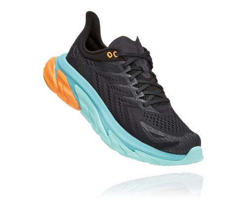 Hoka One One Herre Clifton Edge Road Løpesko Svart/Aquarelle Norge-90HSF